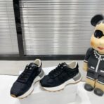 MM6 Maison Margiela Runner 系列复古老爹休闲运动鞋（黑色情侣款） - 图片 4