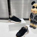 MM6 Maison Margiela Runner 系列复古老爹休闲运动鞋（黑色情侣款） - 图片 3
