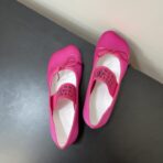 Maison Marginala MM6马吉拉低跟苹果头小单鞋 粉色 - 图片 4