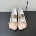 Maison Marginala MM6马吉拉低跟苹果头小单鞋 裸粉色