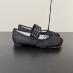 Maison Marginala MM6马吉拉低跟苹果头小单鞋 黑色 - 图片 3