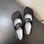 Maison Marginala MM6马吉拉低跟苹果头小单鞋 黑色 - 图片 2