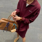 Miu Miu 字母刺绣徽标翻领Polo衫