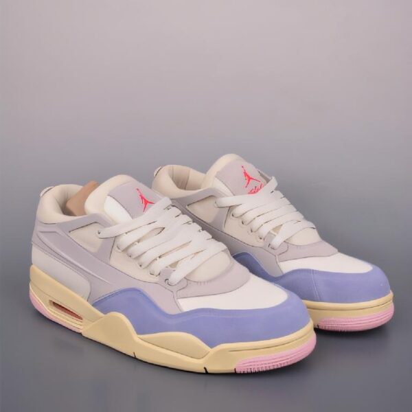 Nigel Sylvester x Jordan Air Jordan 4 RM SP AJ4低帮 复刻麂皮白蓝粉