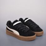 PUMA Suede Platform Trace 麂皮厚底休闲板鞋（全黑配色款）