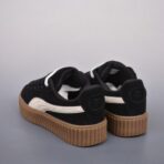 PUMA Suede Platform Trace 麂皮厚底休闲板鞋（全黑配色款） - 图片 4