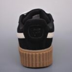 PUMA Suede Platform Trace 麂皮厚底休闲板鞋（全黑配色款） - 图片 2