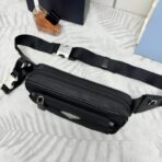 Prada Re-Nylon 与刷纹皮革腰包 - 图片 3