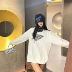 Prada 普拉达 幻影三角标印花圆领卫衣 - 图片 2