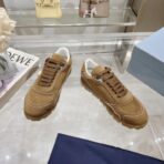 Prada普拉达 秋冬最新三角标复古休闲鞋  棕咖色 - 图片 4