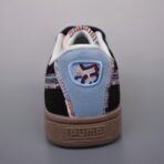 Puma Suede BZ EMB 2024新年款 彪马 防滑耐磨低帮德训板鞋黑蓝配色 - 图片 2