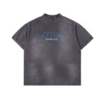 SAINT MICHAEL 24SS SMX6蓝字母印花短袖