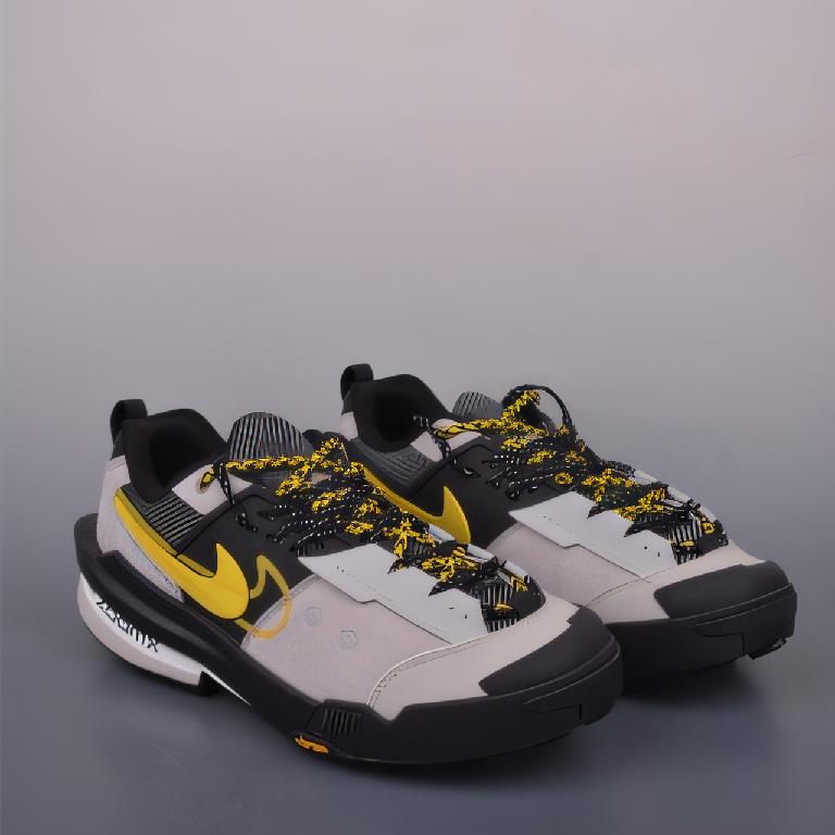 Sacai x Nike Zegamadome SP 联名款 机能风休闲运动鞋 黑灰黄配色1_00001_ Sacai x Nike Zegamadome SP 联名款 机能风休闲运动鞋 黑灰黄配色 - 图片 1