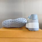 TODS托德斯24年最新爆款51K饼干鞋豆豆底拼色休闲运动鞋 浅蓝色 - 图片 2