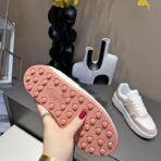 TODS托德斯24年最新爆款51K饼干鞋豆豆底拼色休闲运动鞋  白粉配色 - 图片 2