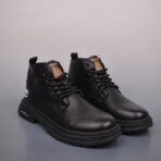 Timberland添柏岚 户外中帮休闲马丁靴系列黑色