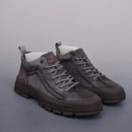 Timberland添柏岚户外中帮休闲系列 复古做旧深灰色