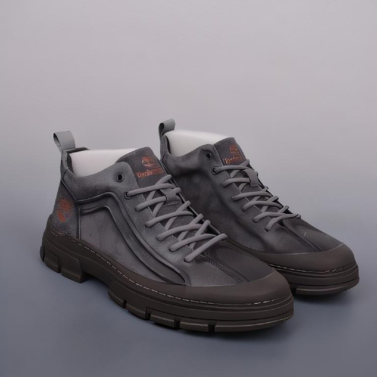Timberland添柏岚户外中帮休闲系列 复古做旧深灰色1_00001_ Timberland添柏岚户外中帮休闲系列 复古做旧深灰色 - 图片 1