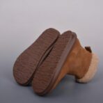 UGG W DRIZLITA CLEAR 卷毛神马薄底雪地靴 皮毛一体 卡其 - 图片 3