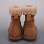 UGG W DRIZLITA CLEAR 卷毛神马薄底雪地靴 皮毛一体 卡其 - 图片 2