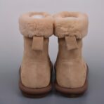 UGG W DRIZLITA CLEAR 卷毛神马薄底雪地靴 皮毛一体 浅卡其 - 图片 2