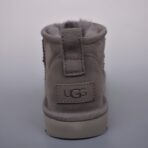 UGG羊毛一体迷你短靴 灰色 - 图片 4