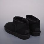 UGG羊毛一体迷你短靴 黑色 - Imagem 2