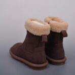 Ugg韩系23爆款手工羊卷毛靴 咖色 - 图片 2