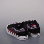 Vans Classics Knu Skool 苏格兰格纹拼接 厚鞋舌面包鞋 黑紫配色 - Imagem 4