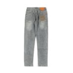 Versace范思哲 背后人像刺绣牛仔长裤