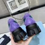 prada2024秋冬厚底乐福鞋新品紫色 - 图片 3