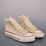 冬季新款 金扣皮加毛款 Converse Chuck 1970s 加毛款杏色
