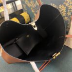 华伦天奴 Valentino Garavani Rockstud 粒面小牛皮托特包  棕色 - 图片 3