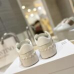 华伦天奴 Valentino Garavani Open Skate 系列低帮休闲情侣运动鞋（白玫瑰金配色款） - 图片 3