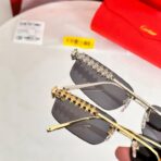 卡地亚（Cartier）Clash de Cartier 系列 CT0544S 无框金属太阳镜 - Imagem 2