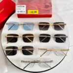 卡地亚（Cartier）Clash de Cartier 系列无框金属太阳镜 - Imagem 2