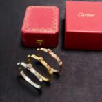 卡地亚（Cartier）Clash 系列 18K 黄金铆钉圆环手镯 - Imagem 3