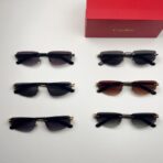 卡地亚（Cartier）Libre 系列无框窄框金属装饰渐变镜片太阳镜 - Image 2