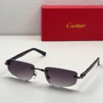 卡地亚（Cartier）Libre 系列无框窄框金属装饰渐变镜片太阳镜 - Image 3