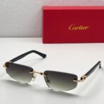卡地亚（Cartier）Libre 系列无框窄框金属装饰渐变镜片太阳镜 - Image 4