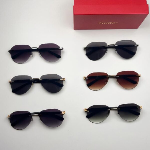卡地亚（Cartier）Libre 系列无框金属装饰渐变镜片太阳镜