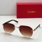 卡地亚（Cartier）Libre 系列无框金属装饰渐变镜片太阳镜 - Imagem 4