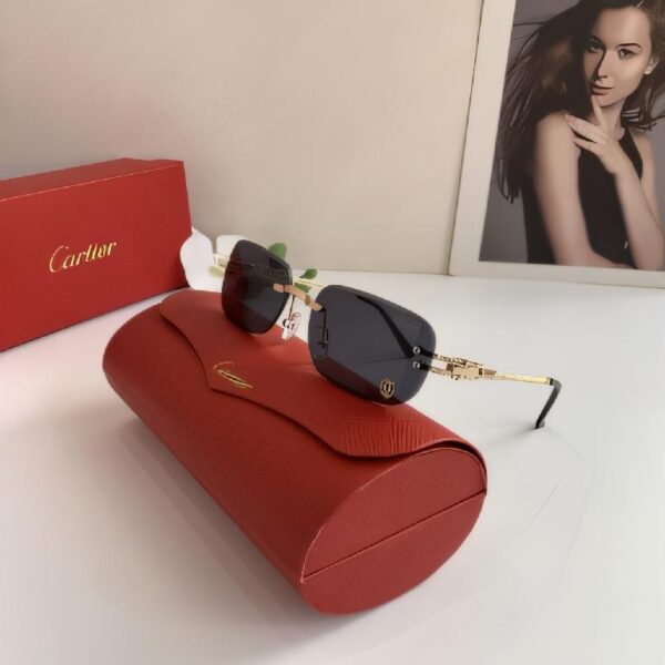 卡地亚（Cartier）无框金属链饰太阳镜