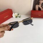 卡地亚（Cartier）无框金属链饰太阳镜 - 图片 3