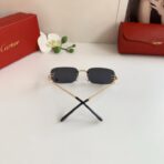 卡地亚（Cartier）无框金属链饰太阳镜 - 图片 4