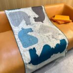 爱马家双面同色 轻薄透气长巾 - 图片 4