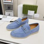 古驰 Horsebit 1955 乐福鞋（Gucci Horsebit 1955 Loafer）蓝色 - 图片 4