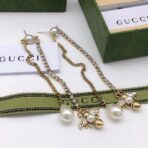 古驰施华洛世奇滴水流苏蜜蜂耳钉 - 图片 4