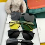 古驰（GUCCI） 双梁金属框多配色先锋风格情侣款太阳镜