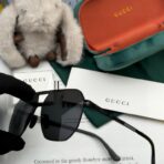 古驰（GUCCI） 双梁金属框多配色先锋风格情侣款太阳镜 - 图片 4
